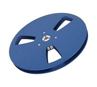 Akozon Bobine de Bande Vide 1/4 7 Pouces en Alliage d'aluminium, Plaque d'ouverture à 3 Trous pour, Bobine 'Enregistrement Universelle pour Lecteurs de Bande à (Blue)