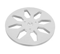 Akozon Bobine de Bande Vide en Alliage d'aluminium de 1/4 "7 Pouces-Bobine de Réception de Bande Sonore Universelle à 8 Trous pour les Joueurs de Bobine à (SILVER)