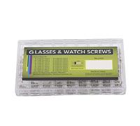 Akozon Boîte de 1800 Pièces, Lunettes et Lunettes de Soleil en Acier, Mini Kit de Réparation de Vis