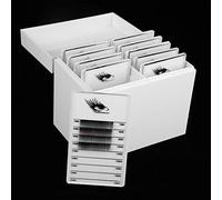 Akozon Boîte de Rangement d'extension de 10 Couches - Organisateur de Maquillage pour Faux Cyilles - Case de Stockage et Organisateur d'extension Professionnel