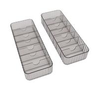 Akozon Boîte de Rangement pour Câbles de Données, Lot de 2, Organisateur de Chargeur de Cordon Empilable Transparent Multi-c Artments pour Le Bureau et la Maison