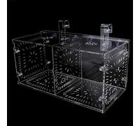 Akozon Boîte d'isolation d'aquarium Transparente pour Poissons Malades, Réservoir d'isolation d'écloserie avec Séparateurs - Idéal pour Les Soins et l'élevage des Animaux de
