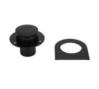 Akozon Bouchon de Gaz et Support de Col de Remplissage de Réservoir de Carburant en Alliage D'aluminium pour Rails de Sable, Tiges Chaudes (BLACK)