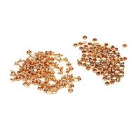 Akozon Bouton Rivet 100Sets 8 x 8mm Double Rivet Métal en Cuir Artisanat Réparations Goujons Spike Décoration(Or)