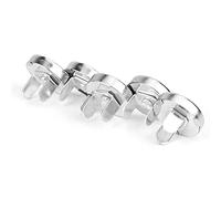 Akozon Boutons-pression Ronds 50 Pièces, Attaches à Boutons-pression en Métal, Accessoires pour Vêtements à Boucle Ronde, Projets d'artisanat, Fournitures de Couture (#1)