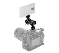 Akozon Bras Magique articulé Flexible avec Double Rotule pour Moniteur de Caméra et Lumière LED Support en Alliage d'aluminium Réglable à 360° avec Vis 1/4" (Black)