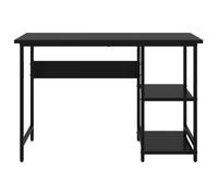 Akozon Bureau d'ordinateur Noir 105x55x72 cm MDF et métal - 7891463612861
