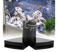 Akozon Buse à Double Bec de Canard pour Aquarium, Tuyau d'écoulement Rotatif, Retour de Sortie d'eau pour Aquarium