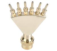 Akozon Buse de Fontaine en Laiton, Pulvérisation de Jardin, Piscine et SPA, Buse de Fontaine 1,5 Pouces DN40 avec Diffusion Multi-trous