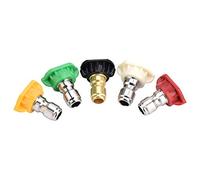Akozon Buse pour laveuse à pression 5pcs Nouvelle buse de jet pour laveuse à pression Astuce Set degrés de variété pour Quick Connect Hot pour Quick Connect Laveuse à Haute Pression jusqu'à 4000 PSI