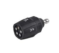 Akozon Buses de Lavage Haute Pression 5 en 1, G 1/4 Po, Embout de Pulvérisation Réglable pour Lavage de Voiture avec Adaptateur de Buse Multi-angle pour un Nettoyage Efficace