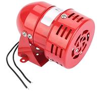 Akozon Buzzer Siren 220V 120DB Haute puissance Mini alarme de moteur en métal rouge Bruit industriel électrique Garde contre le vol MS 190