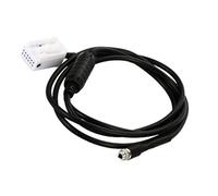 Akozon Câble Adaptateur AUX, Interface auxiliaire Adaptateur d'entrée AUX USB 12 Broches Kit d'entrée o auxiliaire AUX Câble Adaptateur pour E60 E61 E63 E64