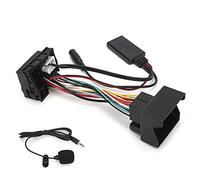 Akozon Câble Bluetooth AUX-IN, Adaptateur Bluetooth AUX-IN 12 Broches Adaptateur Audio Stéréo avec Microphone pour 207 307 407 308