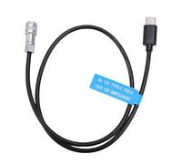 Akozon Câble d'alimentation USB C PD pour Caméras BMPCC 4K 6K, Câble de Charge de Type C avec Indicateur LED, Cordon Droit de 19,7 Pouces, Adaptateur de Charge Rapide