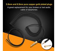 Akozon Câble de Bobine de Ressort de Remplacement pour DT 770 / 770PRO / 990 / 990PRO CASHPHONES - 3,5 Mm et 6,5 Mm, Transmission, Matériau Souple