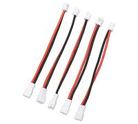 Akozon Câble de Connecteur PH2.0 2P Mâle à Femelle pour Modèles RC, Adaptateur de Batterie Idéal pour Chenille Axiale SCX24 1/24, Longueur 3,6 Pouces, 5 Paquets