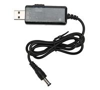 Akozon Câble de Suralimentation USB 5V à 9V 12V avec Affichage Led, Cordon Convertisseur élévateur, Pointe 3.5X1.35Mm pour Ventilateur de Routeur, Lampe de Bureau, Bloc d'alimentation de