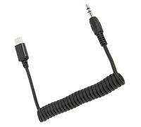 Akozon Câble enroulé d'adaptateur Audio TRRS Mâle à Type C Mâle de 3.5mm-ble et Compatible