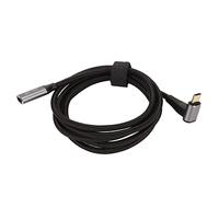 Akozon Câble USB C 3.2 Mâle vers Femelle PD100W Charge Rapide 10 Gbps 4K @ 60 Hz pour Steam Deck - Câble d'extension USB C à Angle Droit avec Conception Tressée en Nylon (150cm)