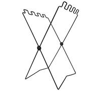 Akozon Cadre de Support de Sac Poubelle de Camping - Support de Sac Poubelle Portable pour Barbecue Pique-nique - Étagère Pliante en Fil de Fer Environnemental de de