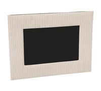 Akozon Cadre d'image en Cuir en Cuir pour Photos de 6x4 Pouces - Décor de Maison de Texture Unique, Cadre Photo D'affichage de Bureau 8.5x4.7x6,5 Pouces (Beige)