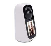 Akozon Caméra de sécurité 2K, Caméra D'intérieur à Détection Humaine, Conversation Bidirectionnelle, avec écran Couleur HD de 2.8 Pouces, pour la Maison