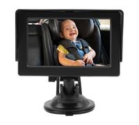 Akozon Caméra de Voiture pour bébé, Moniteur 4.3 1080P, Caméra de Banquette Arrière Orientée vers L'arrière, Vision Nocturne, Rotation à 360 Degrés, Grand Angle de Vue, Prise USB, (avec 2