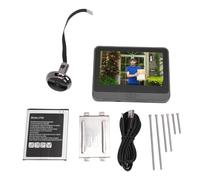 Akozon Caméra Judas de Porte Intelligente, Sonnette Vidéo 1080P avec Détection de Mouvement, Batterie 5000mah, Visionneuse de Porte 4,3 Pouces pour Appartement Gris