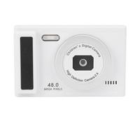 Akozon Caméra Numérique 48MP 1080p 8X Zoom Auto Focus Intégrée in Fall Light 2,4 Pouces Écran Compact Caméra pour Le Voyage Quotidien (White)