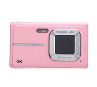Akozon Caméra Numérique 48MP 1080p Enregistrement Vidéo 5X Zoom Digital AF pour la Fête de Voyage étudiant (Pink)