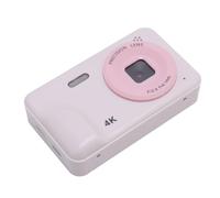 Akozon Caméra Numérique 48MP, Caméra D'étudiant Portable Compact avec Zoom 5X, écran, Filtres Multiples, pour Les Voyages Quotidiens avec Détection de Sourire (Pink)