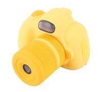 Akozon Caméra Numérique 48MP Double Arrière Avant de 2,4 Pouces IPS Affichage de la Mise au Point Automatique Afficher la Carte Mémoire Flash 32G pour Enregistrer la Vie (Yellow)