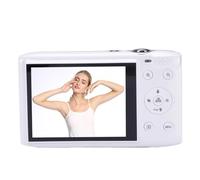 Akozon Caméra Numérique 5K 72MP 16x Zoom 2,8 Pouces écran LCD AF Automatique avec Photo de Lumière Flash pour Photographie de Voyage (White)