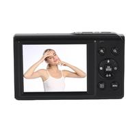 Akozon Caméra Numérique à Double écran 5k 18x Zoom 80MP Vlog Photographie Caméra AF Focus Auto 32 Go Carte Mémoire (Black)
