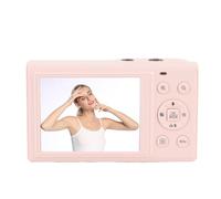 Akozon Caméra Numérique à Double écran 5k 18x Zoom 80MP Vlog Photographie Caméra AF Focus Auto 32 Go Carte Mémoire (Pink)