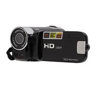 Akozon Caméra Vidéo Caméscope Caméra Haute Définition Full HD 4K 48MP Enregistreur de Caméra Rotation 270 ° Écran Couleur 2,7 Pouces Caméscopes Numériques Zoom 16X (Black)