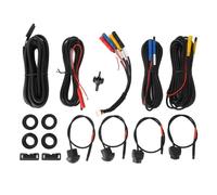 Akozon Caméra Voiture 360 Starlight pour Sécurité Parking, IP68, 4pcs | Système Vision Panoramique, Vision Nocturne, Métal et ABS, 4 Caméras Pour ANDROID Auto, Réduit Angles Morts pour
