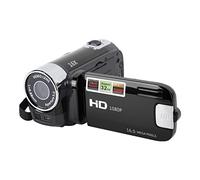 Akozon Caméscope Vidéo Portable, Caméra DV 1080P 16MP Écran Rotatif TFT 2,7 Pouces 16x Vlogging Vidéo pour Enfants Zoom Numérique avec Câble USB Mini Lecteur DV Noir (Noir)