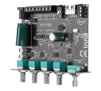 Akozon Carte Récepteur Audio Stéréo 5.0, Amplificateur 2.1 Canaux de avec Basses Aigus Réglables, Prise en Charge de Plusieurs Entrées et Contrôle Intelligent