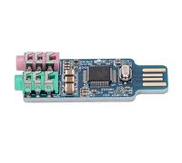 Akozon Carte Son USB CM108 sans Pilote pour PC et Ordinateur Portable - Adaptateur Audio USB Externe avec Audio, Portable et Pratique pour Haut-Parleur et Casque