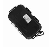 Akozon Cas de Rangement Imperméable de Survie en Extérieur - Conteneur de Boîte de Transport étanche pour Les Outils EDC, Téléphone et Clés (Black)