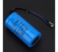 Akozon CD60A Capacitor 250V AC 200uF 50/60Hz Rond en Polypropylène Métallisé pour Compresseur d'Air et Moteur