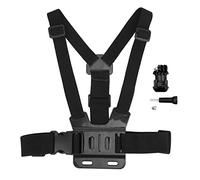 Akozon Ceinture de Fixation pour Sangle de Poitrine, Réglable en 4 | Caméra D'Action, Polyester Nylon ABS, Cyclisme Ski Surf, Compatible 9, Ajustement élastique