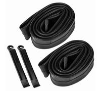 Akozon Chambre à Air Intérieure pour Vélo de Montagne 26x1,75/2,125, avec Kit de Réparation de Leviers de Pneu et Râpes Métalliques pour Absorption des Chocs et Réparation de Crevaison de 26 Pouces