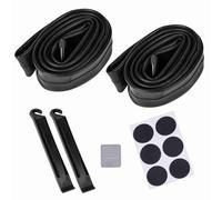 Akozon Chambre à Air Intérieure pour Vélo de Montagne 26x1,75/2,125, avec Kit de Réparation de Leviers de Pneu et Râpes Métalliques pour Absorption des Chocs et Réparation de Crevaison de 26 Pouces