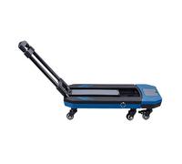 Akozon Chariot à Bagages Pliable, Chariot à Bagages Robuste, Plate-Forme Utilitaire avec 5 Roues pour Déplacer Un Magasin de Voyage (L)