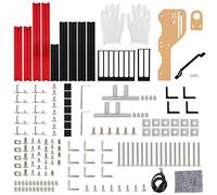 Akozon Châssis Light Open e pour l'overclocking Vertical - Plateforme de Test Compatible M ATX ITX avec Assemblage Facile et Poignée de Transport (Rouge)