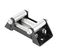 Akozon Chaumard de Rouleau de treuil de VTT, Rouleau de treuil Robuste Chaumard Galvanisé Distance du Trou de 125 mm / 5 Pouces avec Une Construction Solide Guide-câble Universel