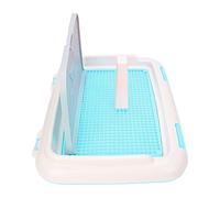 Akozon Chien Toilette Intérieur Chiot Formation Toilette Chat Pot Clôture Chien Miction Programmée Plateau de Pot Litière pour Chien (Blue)